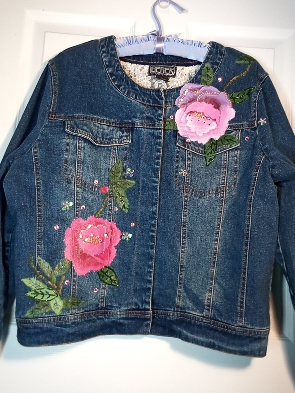 BEREK EMBELLISHED DENIM JACKET by TAYAKO SANON